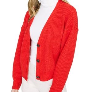 Sanctuary Women's Fall For It Cable Knit Acrylic Cardigan Sweater Size Large NWT